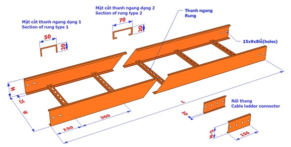 Thang cap-cable ladder